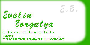 evelin borgulya business card